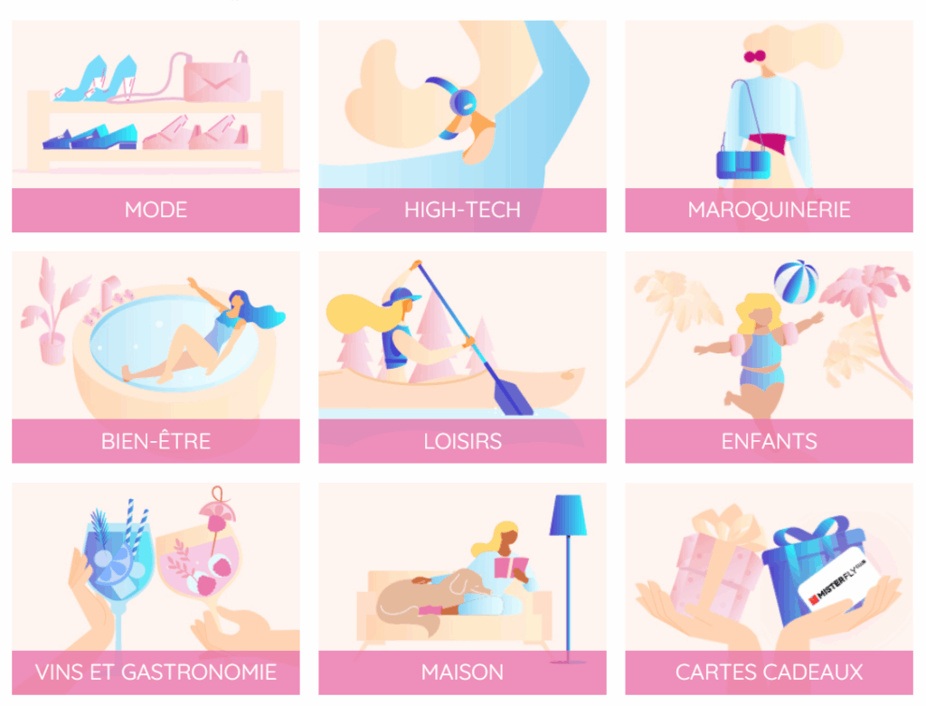 Programme de fidélité Smile Angels - boutique cadeau pour agents de voyage