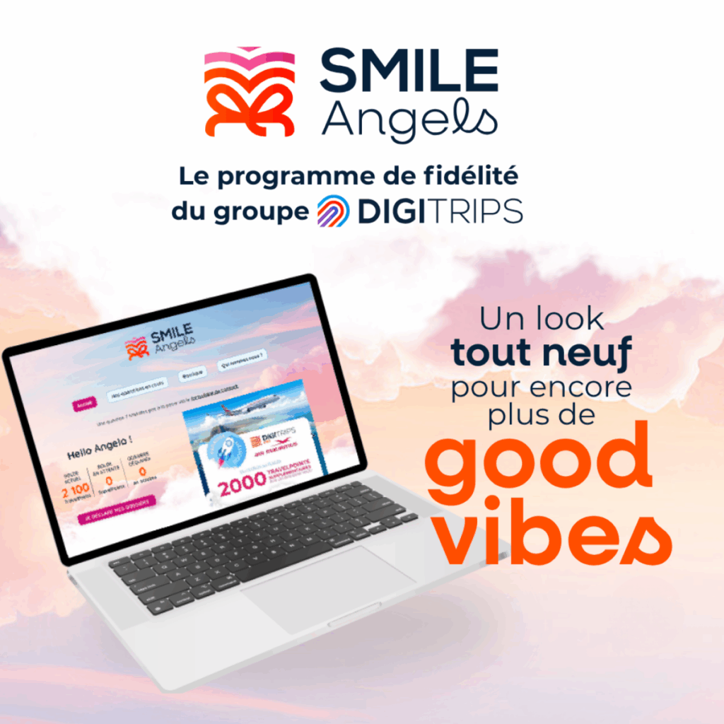 Programme de fidélité DIGITRIPS Pro pour agents de voyage Smile Angels