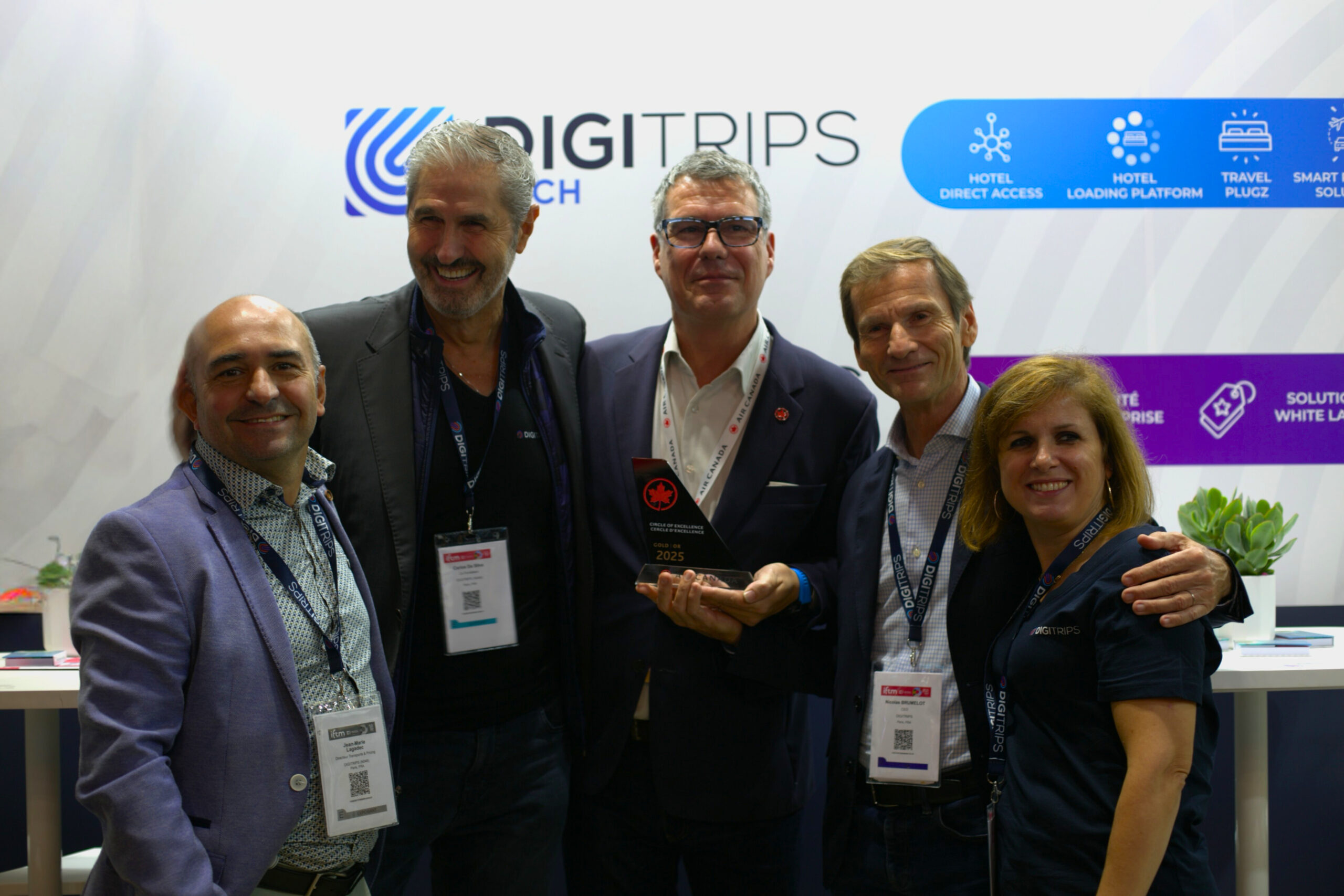 DIGITRIPS Rewarded Air Canada's Gold Circle of Excellence distinction